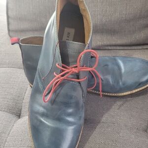 Ben Sherman Blue Leather Men's Shoes